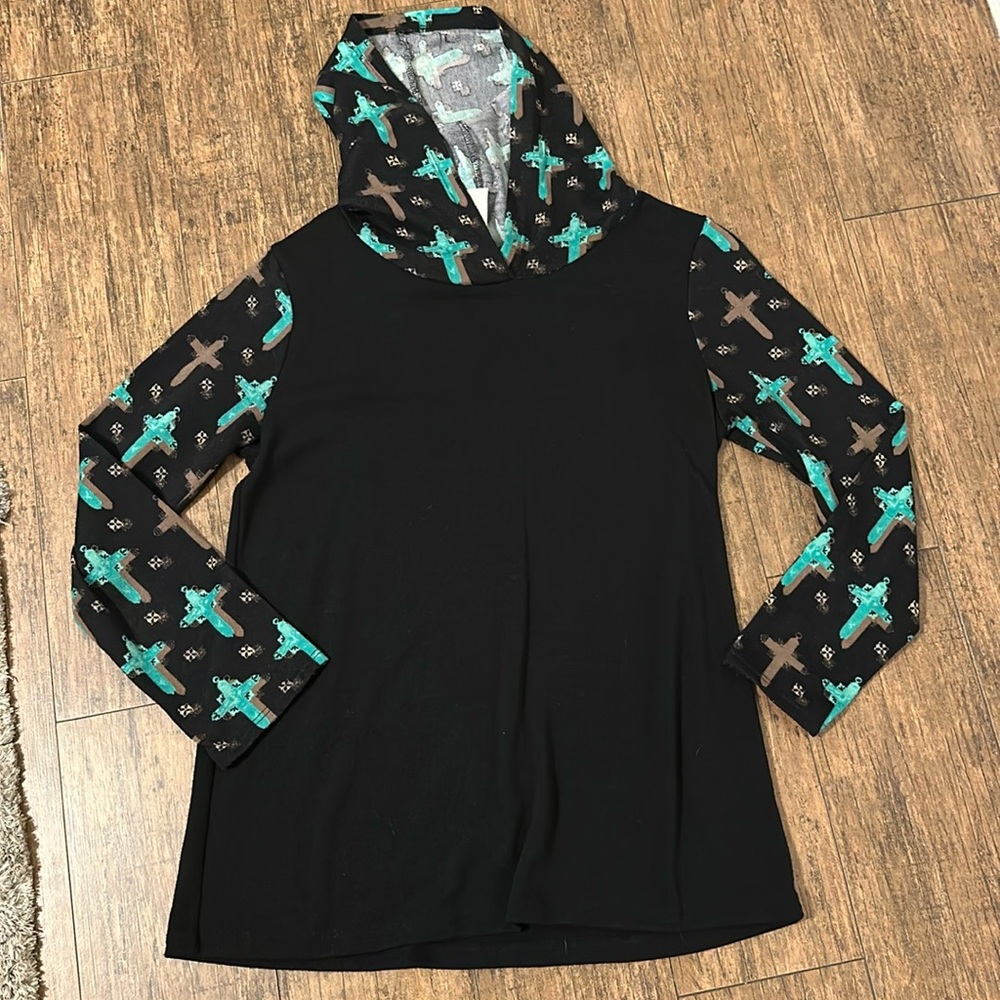 Western Hooded Top Small